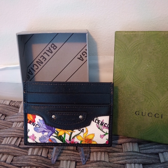 NEW Gucci x Balenciaga Hacker Project Flora Neo Classic Card Holder (Full Inc) - Picture 2 of 8
